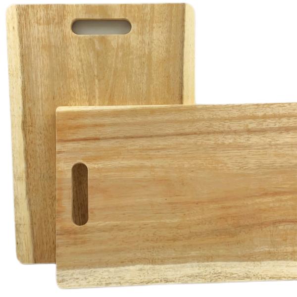 Подгонянная древесина блока мясника размера 33x23x1.8cm бамбуковая прерывая разделочную доску набор 2 частей