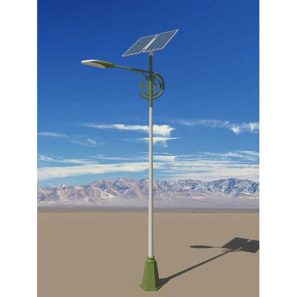 Solar Powered LED Street Lights, Aluminum + PC Material, IP67 Waterproof Rating