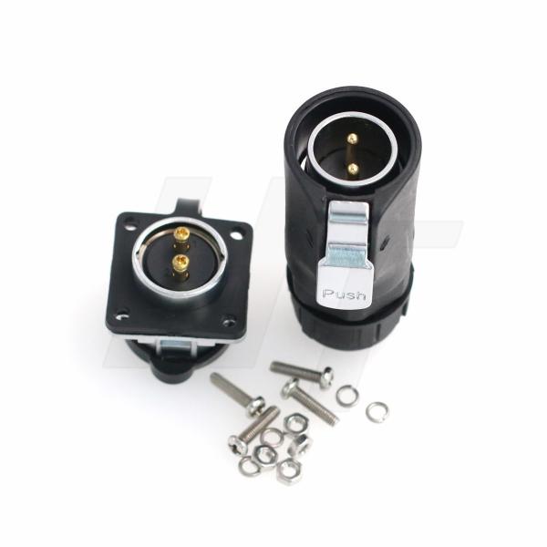 2 Pin Waterproof Power Connector Male Cable Plug Female Panel Socket For RV Solar Port Furrion Solar Charge