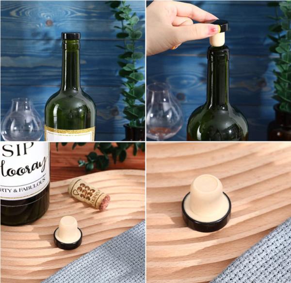 Logotipo gravado a laser garrafa de espírito 50cl rolha de cortiça para rolha de vinho ecológica
