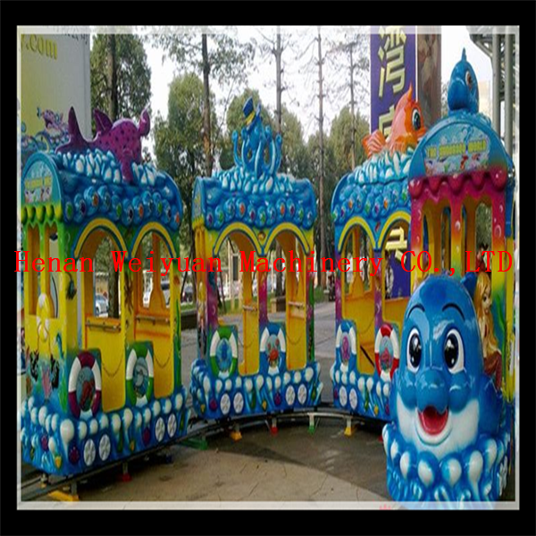 electric track train under sea world train ride for sale
