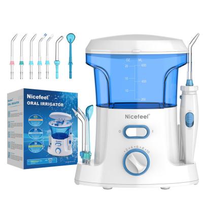 CQC Toothbrush Flosser All In One 20oz Dental Countertop Oral Irrigator Fc168