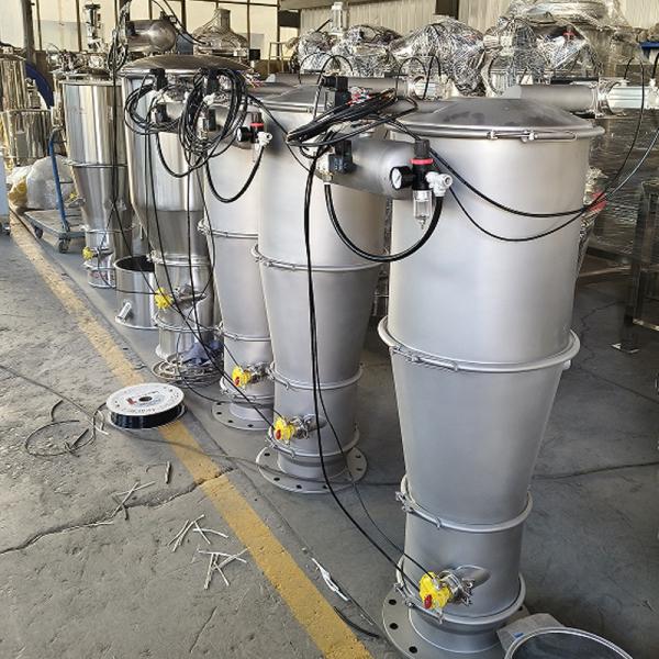 Machine à aspirer en poudre d'acier inoxydable à élevateur sous vide mobile