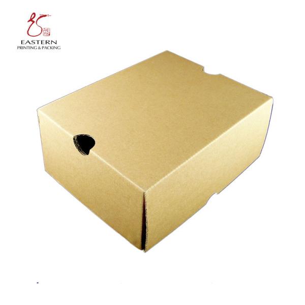 Corrugated Cardboard Kraft Paper Shoe Box E Fute CMYK 4C Printing