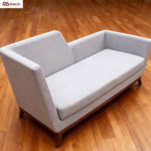 Asymmetrical Tufted Velvet Chaise Lounge Chairs 3 Seater Sofa For Apartment ODM