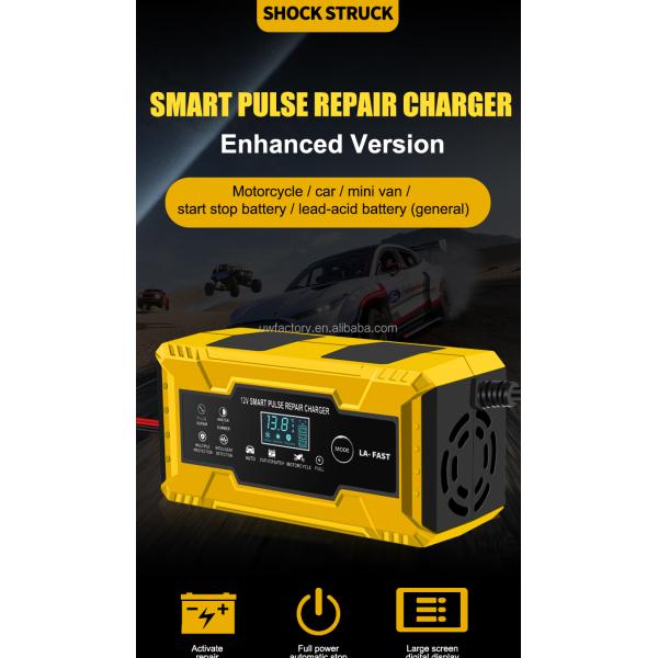 CAR CHARGER Intelligent Maintenance Battery Charger for AGM and GEL Batteries 12V/24V Output