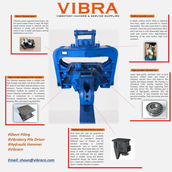 Motorista de pilha de Mini Excavator Mounted Multipurpose Hydraulic, máquina hidráulica da pilha do martelo