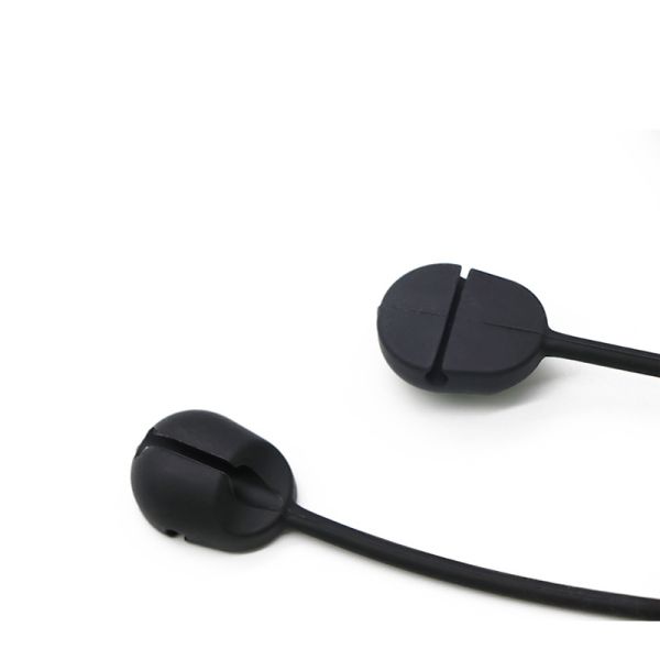 Silicone Solid Wire Bundler Buckle Desktop Strap-On Headphone Data Cable Organizer Stretch Silicone Rope Cable Ties Product