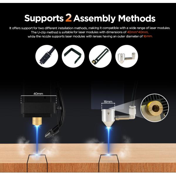 ACMER C4  Laser Engraver Air Assist Pump EU I US I UK Plug 5.0-5.5 M/s Air Speed