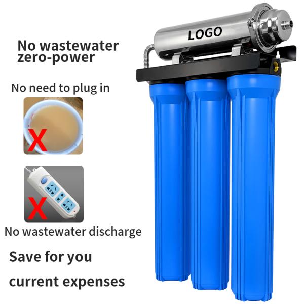 Filtro de agua para grifo de ultrafiltración de botella azul de 20 pulgadas para toda la casa