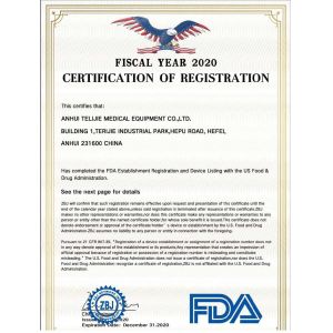 Hefei telijie sanitary matenal co.,ltd. Certifications