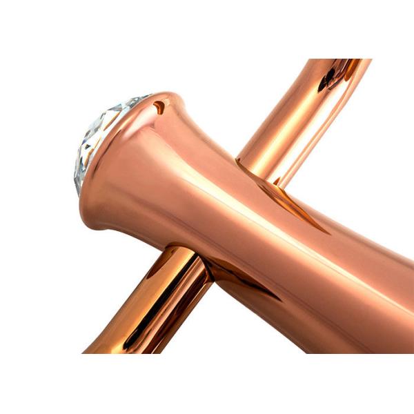 Цинковый сплав и кристаллический аксессуар для ванной одежды крюк современный дизайн пластина розовое золото