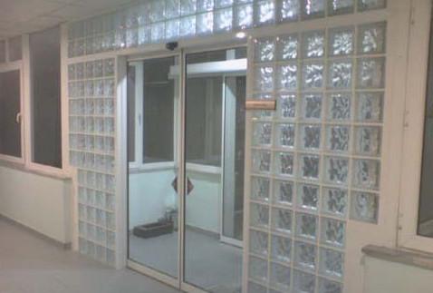 Body aluminum alloy frame balcony automatic glass sliding doors commercial with sensor