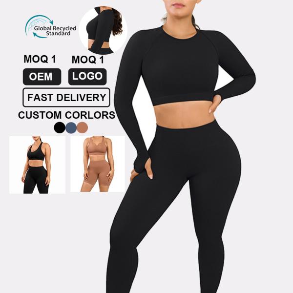 Hexin Private Label Slimming Gym Fitness Clothing Sets for Women Airwear Eco Friendly