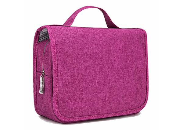 Foldable OEM Personal Organizer Toiletry Bag , Hanging Travel Accessory Bag