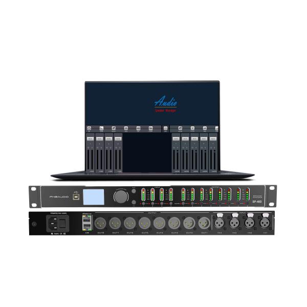 Процессор 4 Dante DSP USB и сетевого управления в 8 из процессора акустической системы AGC