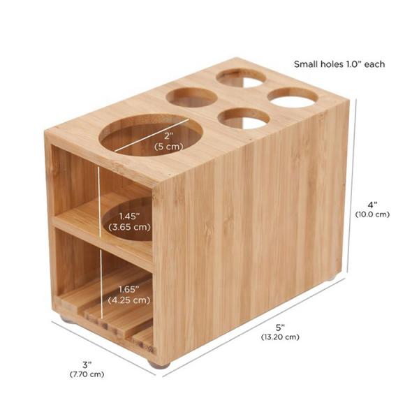 Органический устойчивый бамбуковый зубной щетки держатель зубной пасты стойка для ванной ванной хранения