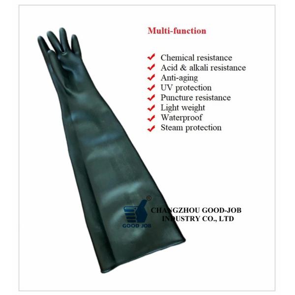 Pharmaceutical Sandy Long Sleeve Neoprene Gloves 80cm 31.5inch