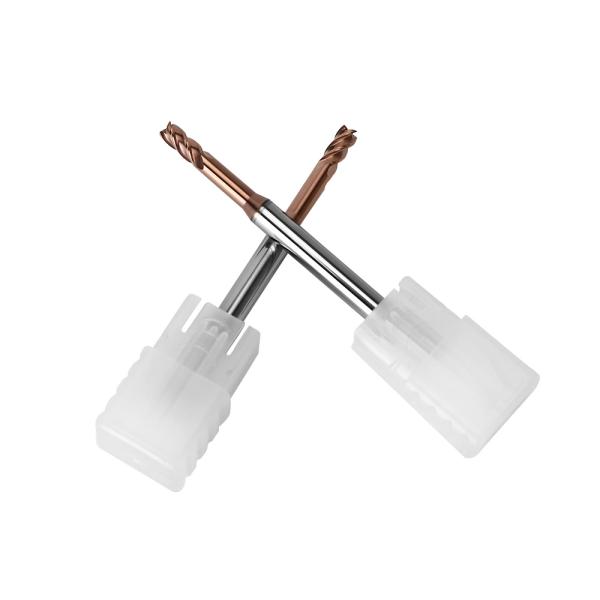 Precision Deep Groove HRC60 Long Neck Endmills For Milling Metal