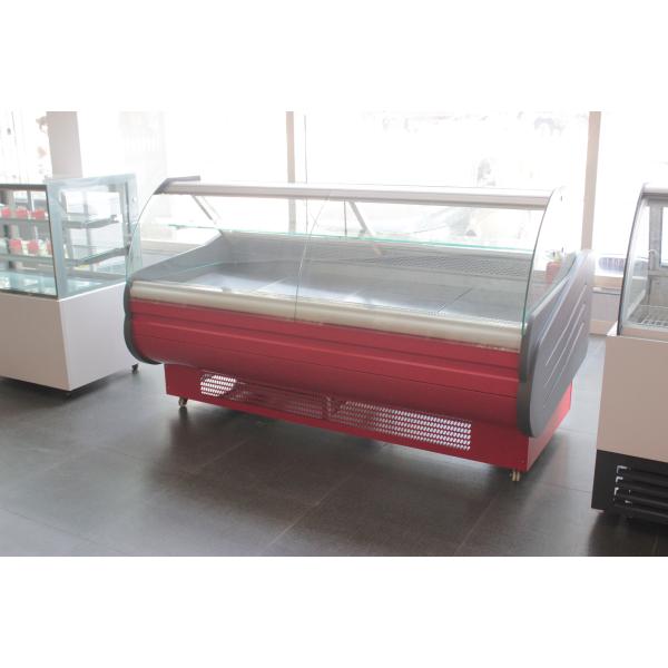 Air Cooling Sliding Butcher Meat Freezer 2 Doors