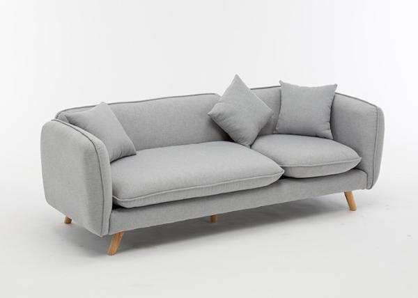 Light Gray Contemporary Bedroom Furniture Living Room Luxury Fabric Sofas