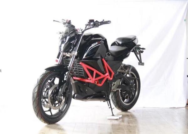 Red Lightweight Electric Motorbike Road Legal 1760*750*1060 Mm Full Size