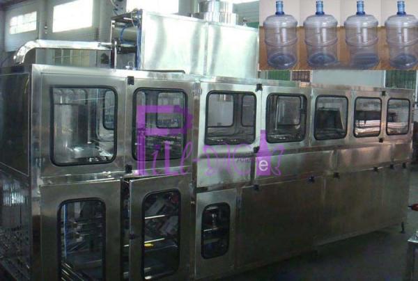 Automatic 3 in 1 Water Filling Line With Gallon Bottle Sealing Machine 600 Barrel/H