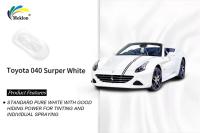 Super Branco Refinar Pintura de Carro Finir suave Prático Para FAW Toyota 040