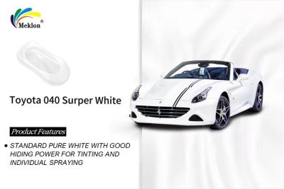 Super White Refinish Car Paint Smooth Finish Practical For FAW Toyota 040
