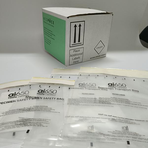 Лаборатории Biohazard лаборатории сумка перехода образца медицинской пластиковая с двойными мешками