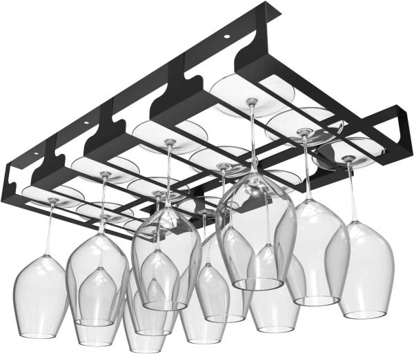 Alumínio liga de acabamento sob o armário Stemware Vitro porta-vidros de cozinha de armazenamento cabide