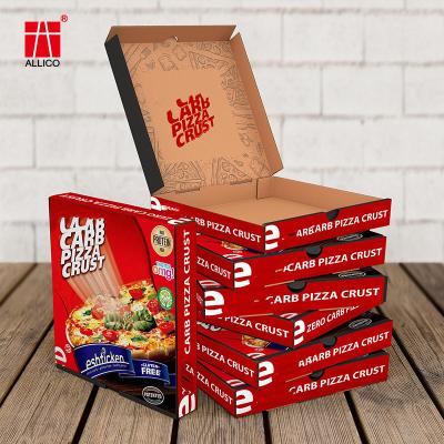 12 caixas onduladas brancas superiores da pizza removem a caixa de presente dos recipientes DIY