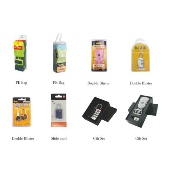 Hot sale PC  Travel Luggage TSA  lock&25.7g Tsa Lock&Black Plastic  padlock with key