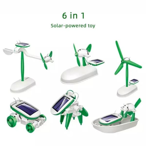 Educative Creative 6 In 1 Diy Robot Toy Kids Science Kit Toys 160g