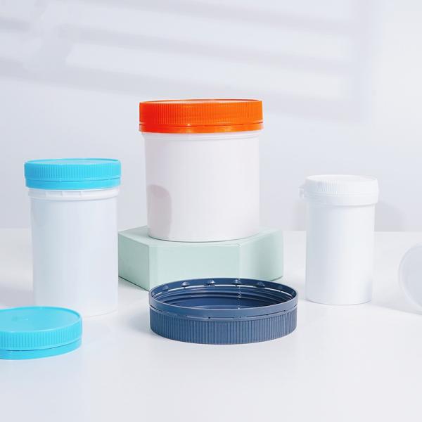 Bouteille en PEHD, baril de calcium, supplément nutritionnel, pot, plastique PET, qualité alimentaire