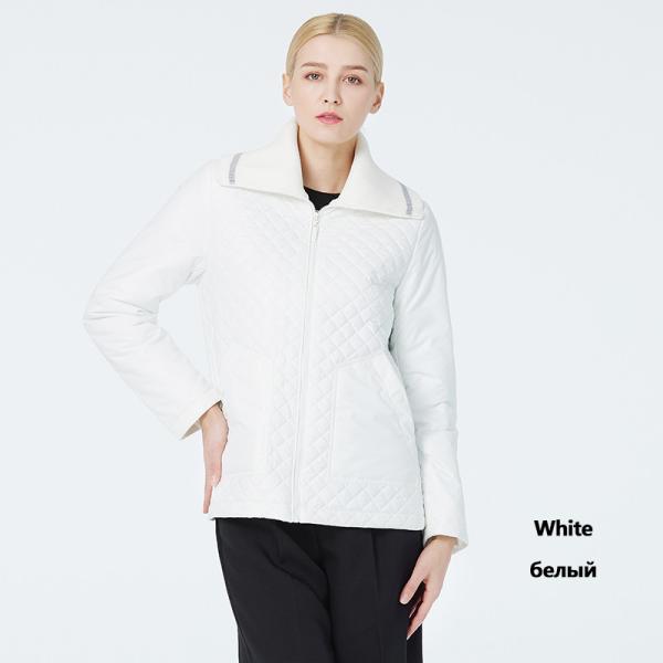 Stylish Spring Autumn Coat For Women Short Waist Knitted Collar Short Spring Coat
