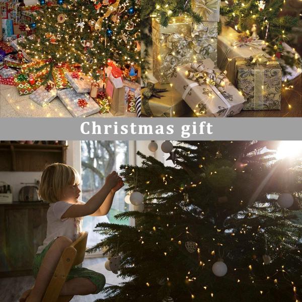 Outdoor Waterproof 200 LED Fairy String Lights 72.18 Ft Copper Wire