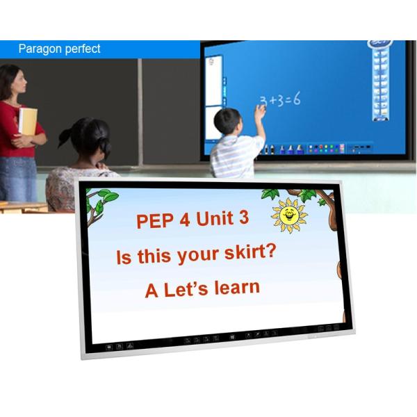 Interactive Educational Touch Screen LCD Monitor 65 Inch Wall Mounted Energy - Efficient
