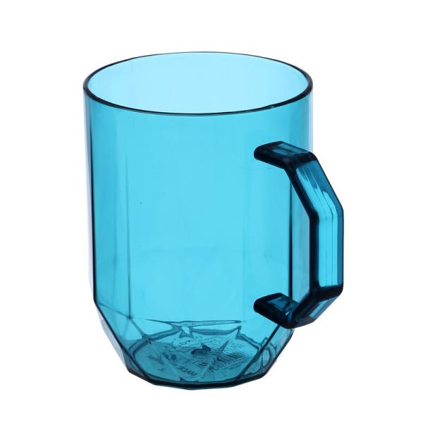 Diamond Shaped Mouthwash Cup 390ml Food Grade Plastic PS