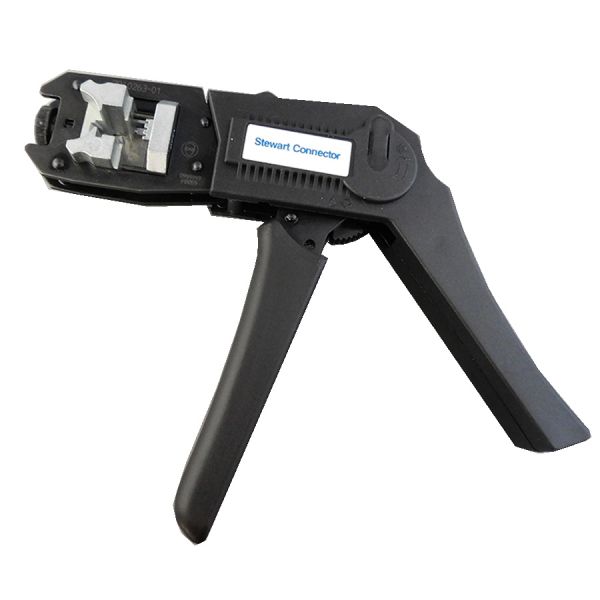 CAT6 CAT5E cable termination with Stewart Connector Qwik RJ45 modular plugs Bel Fuse SS-39500-004