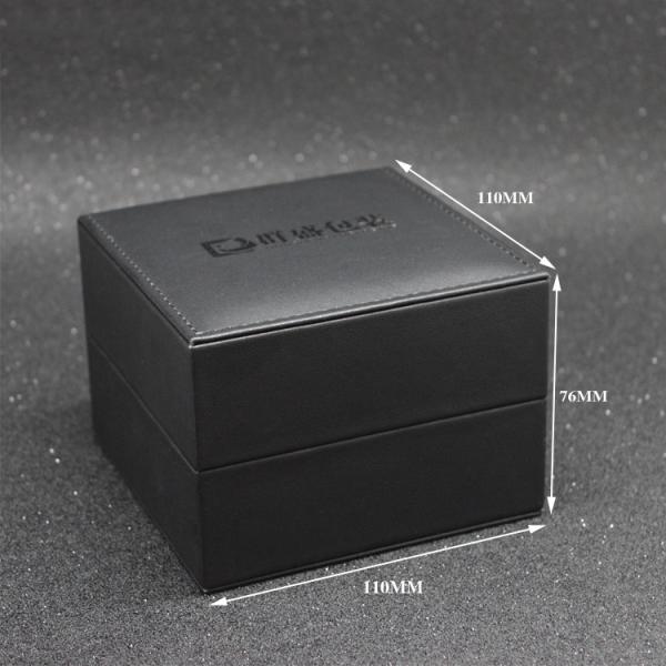 Black Classic Watch Storage Box , Personalized Watch Case CE SGS Listed