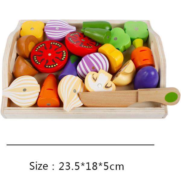 A cozinha de Montessori finge Toy For Children Cutting Fruit Vegeta