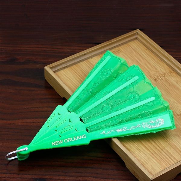 [i Am Your Fans] Sufficient Stock! Wholesale Personalized Printing Text on Handle  Plastic Palliet Hand Fan
