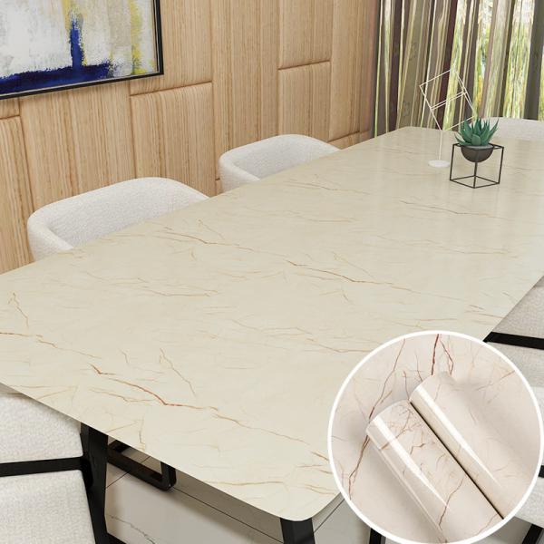 Entertainment Marble Furniture Foil 3D Wallpaper for Wall Decoration in 0.60 M*10 M Roll Size