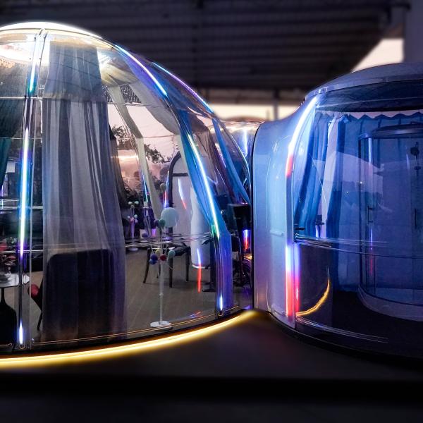 Dome Tent Resort Waterproof Dome Dessert Tent Luxury Double Dome House Clear Bubble Tent