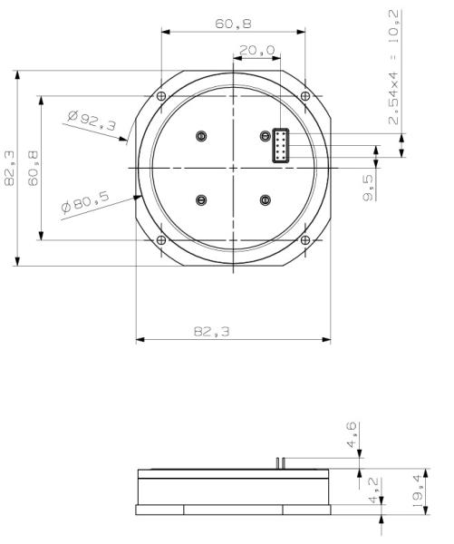 2025 New Temperature Compensated Fiber Optic Gyroscope Sensor for Oil Exploration VG910