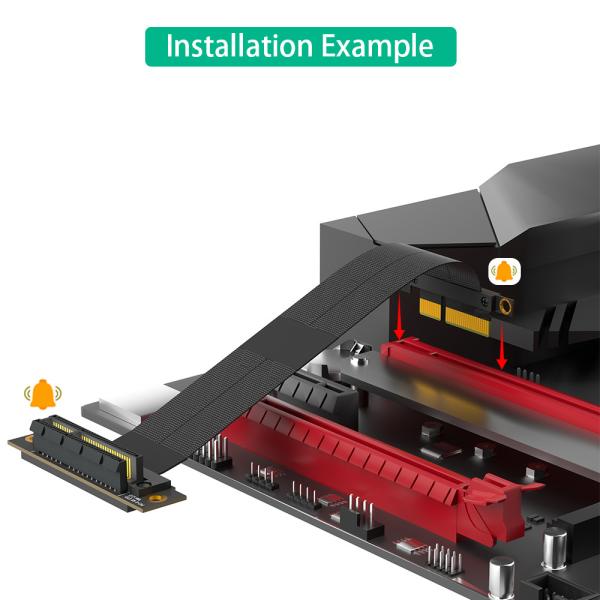 90° обратный PCI-E слот PCI-e 4X расширительный кабель Усовершенствуйте скорость передачи данных