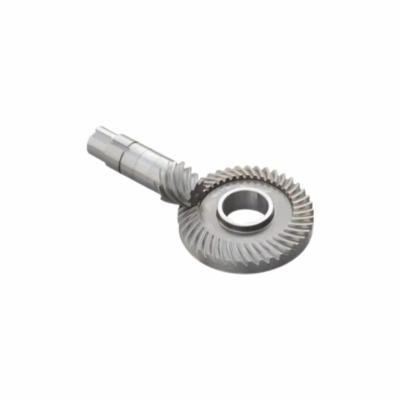 Polisher Espiral Helical Hypoid Bevel Gear Set Forjado Casting Crown Bevel Pinion para máquina de polir bordas
