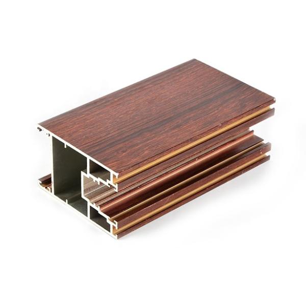 6063 T3 2.0mm Wood Finish Aluminium Profiles For Door