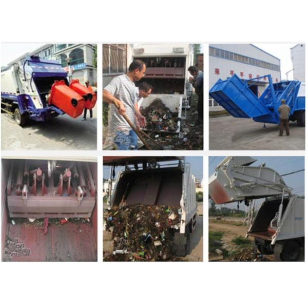 Caminhão de lixo Waste de 4 toneladas do compressor do recipiente do caminhão com o motor de 140KW YUCHAI